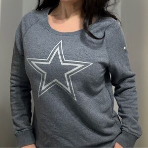 Dallas Cowboys sweatshirt Nike small women’s sweater shirt scoop neck not thick